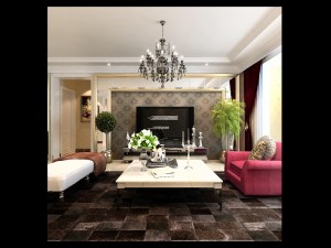 luxurious and concise european living room 5110 3D Model