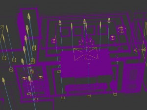 luxurious and concise european living room 5112 Model 3D