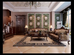 luxurious concise european living room 5113 3D मॉडल