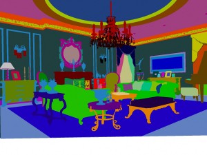 deluxe european living room 1718 3D 모델