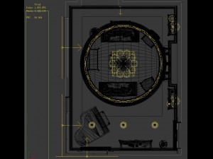 deluxe european living room 1718 3D 모델