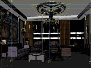 luxurious european living room 1727 Modèle 3D