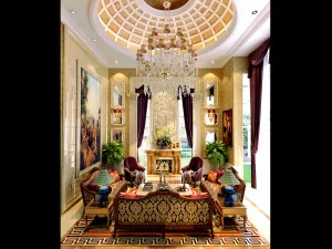 豪华欧式客厅1738 3D 模型