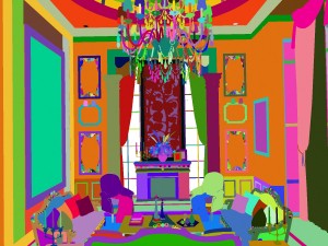 deluxe european living room 1738 3D 모델