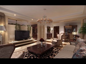deluxe european living room 5119 3D 모델
