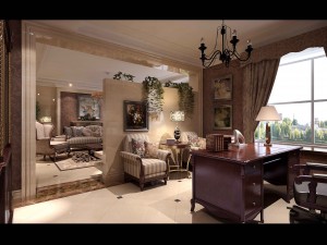 deluxe european living room 5119 Model 3D