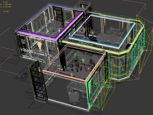 deluxe european living room 5119 Model 3D