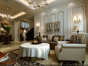 deluxe european living room 1803 3D 模型