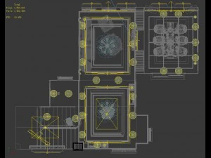 deluxe european living room 1803 3D Model