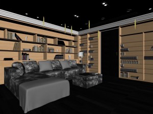 luxurious fashionable family decorates - the sitting room 0601 3D Model