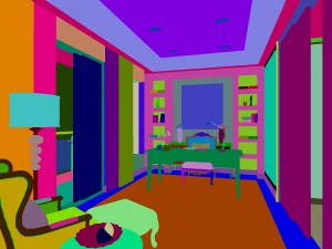 luxurious fashionable family decorates - study 0601 3Dモデル