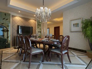 luxury fashion european restaurant 1801 3D Model
