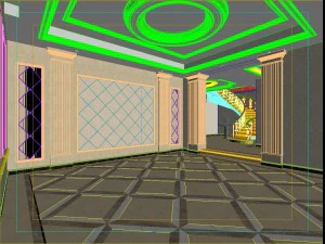 luxury fashion european restaurant 1801 3D Model