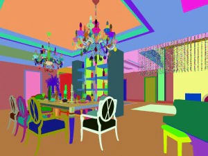 luxury fashion european restaurant 1802 3D Model