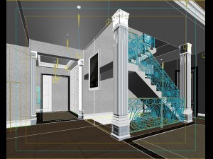 luxury fashion european restaurant 1802 3D Model