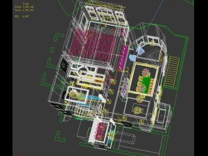 luxury fashion european restaurant 1802 3D Model