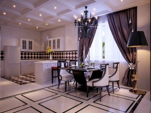 luxury fashion european restaurant 1803 3D Model