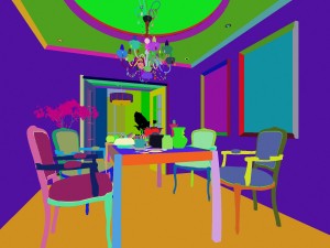 luxury fashion european restaurant 1804 Model 3D