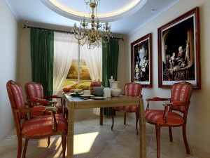 luxury fashion european restaurant 1804 Model 3D