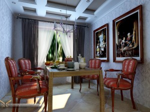 luxury fashion european restaurant 1804 Model 3D