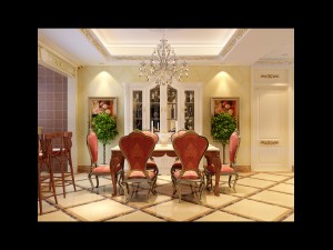 luxury fashion european restaurant 1805 3D Model