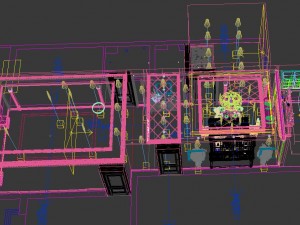 luxury fashion european restaurant 1805 3D Model