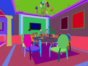 luxury fashion european restaurant 1807 3D Model