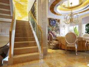 luxury fashion european restaurant 1808 3D Model