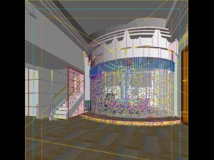 luxury fashion european restaurant 1809 3D Model
