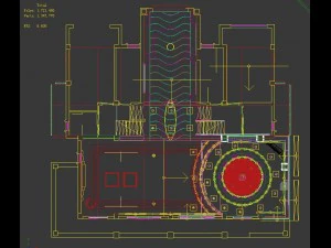 luxury fashion european restaurant 1809 3D Model