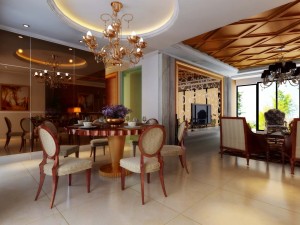 luxury fashion european restaurant 1811 3D-Modell