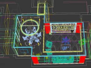 luxury fashion european restaurant 1811 3D Model
