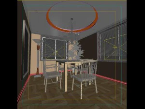 luxury fashion european restaurant 1812 3D Model