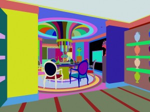 luxury fashion european restaurant 1813 3D Model