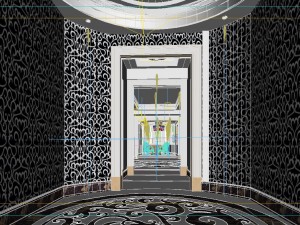 luxury fashion european restaurant 1813 3D Model