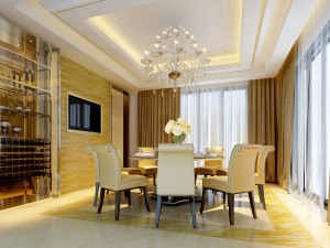luxury fashion european restaurant 1817 3D Model