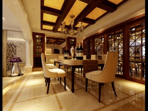 luxury fashion european restaurant 1818 3D Model