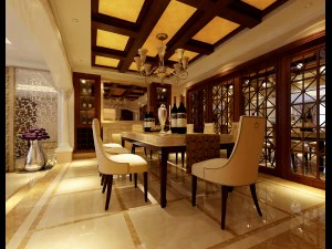 luxury fashion european restaurant 1818 3D Model