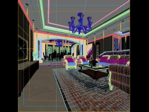 luxury fashion european restaurant 1818 3D Модель