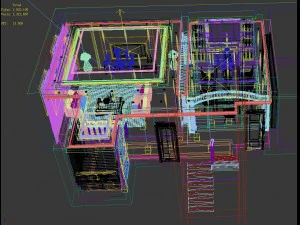 luxury fashion european restaurant 1818 3D Model