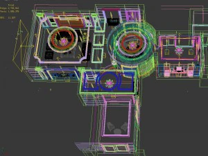 luxury fashion european restaurant 1819 3D Model