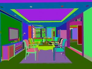 luxury fashion european restaurant 1820 3D Model