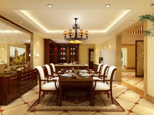 luxury fashion european restaurant 1820 3D Model