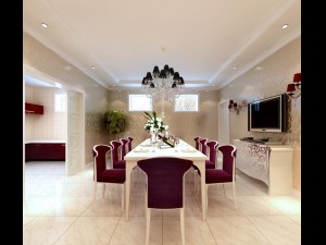 luxury fashion european restaurant 1821 3Dモデル