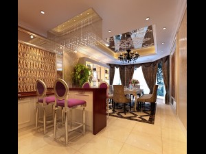 luxury fashion european restaurant 1822 3D Model