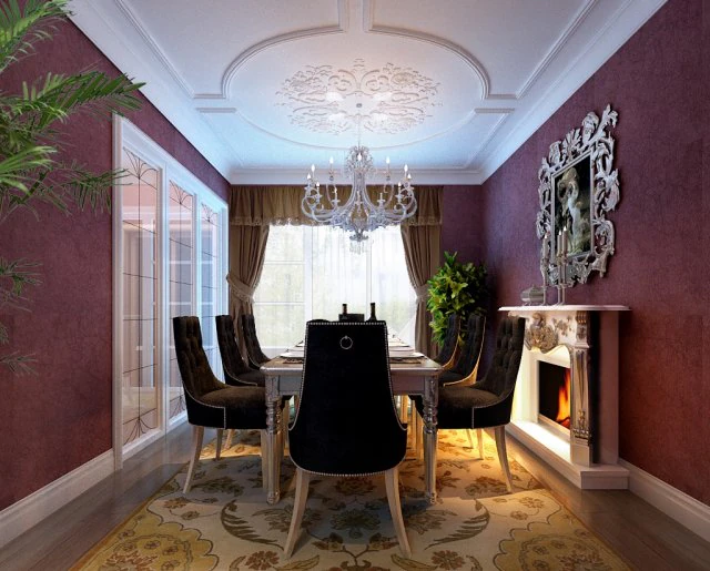 luxury fashion european restaurant 1823 3D Model .c4d .max .obj .3ds .fbx .stl .blend