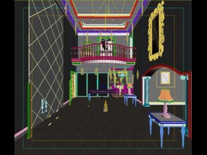 luxury fashion european restaurant 1823 3D Model