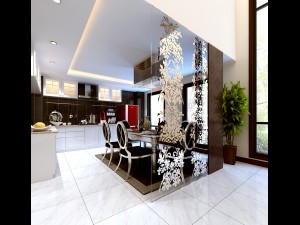 luxury fashion european restaurant 1825 3D 모델