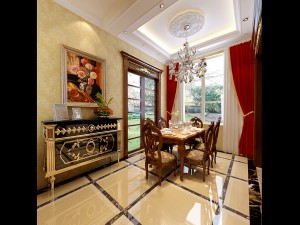 luxury fashion european restaurant 1828 3D Модель