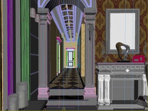 luxury fashion european restaurant 1828 3D Модель